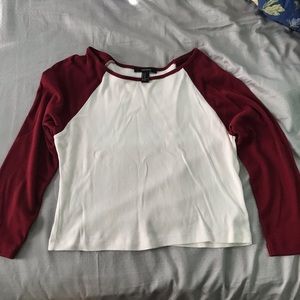 Forever 21 Long Sleeve Crop Top